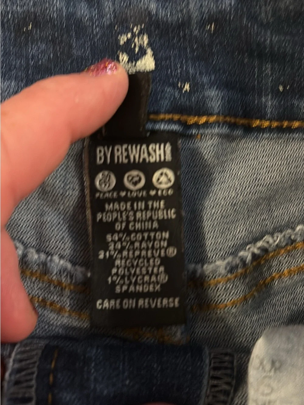 Rewash Denim Frayed Shorts - Size 3/25